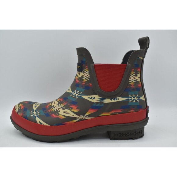 Pendleton Womens Size 7 Tucson Grey Multicolored Chelsea Waterproof Rain Boots - Picture 9 of 13